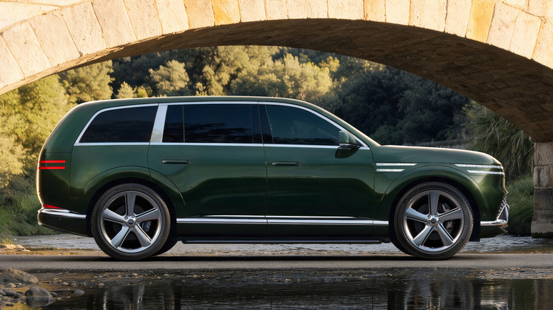 2027 Genesis GV90 SUV side profile