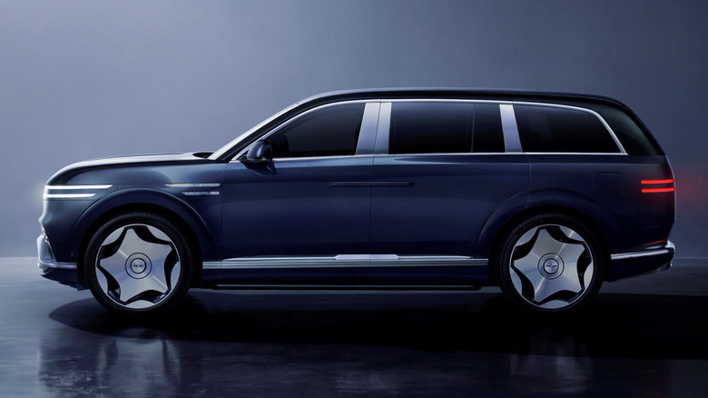 2027 Genesis GV90 SUV side profile