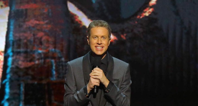 Geoff Keighley on stage at The Game Awards 