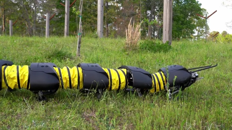 Ground Control Robotics robot traversing grass