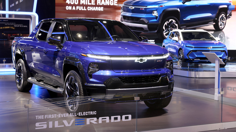 Chevy Silverado EV showroom display