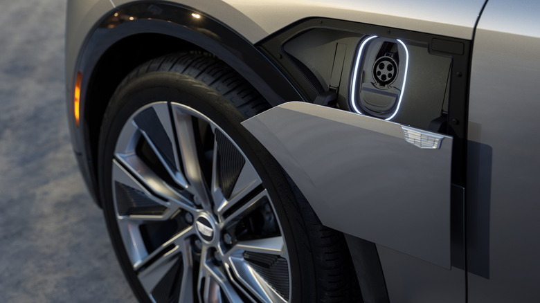 Cadillac Lyriq charging port