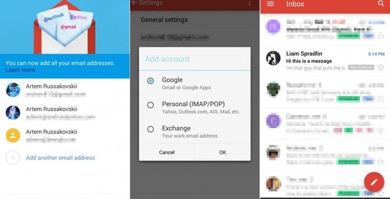 Gmail 5.0 Android app to support Yahoo, Outlook, IMAP accounts