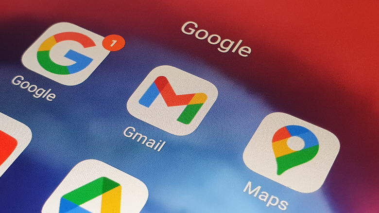 Gmail app icon on smartphone