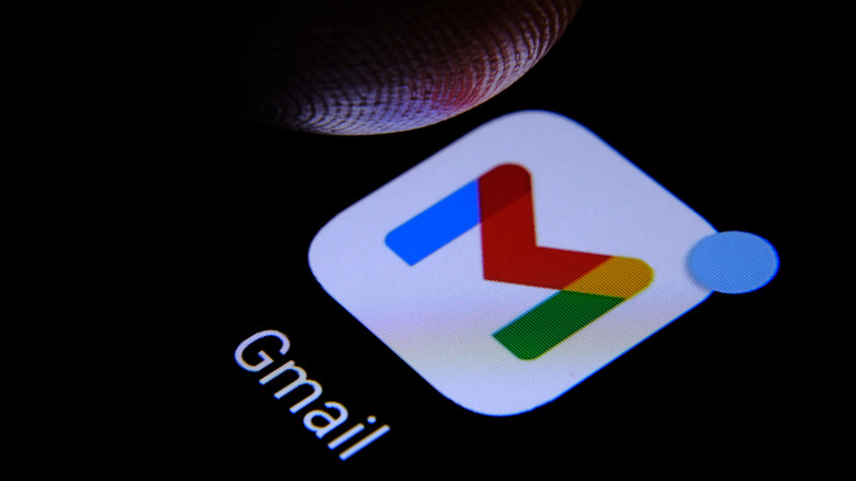 Gmail app with notifications turned on