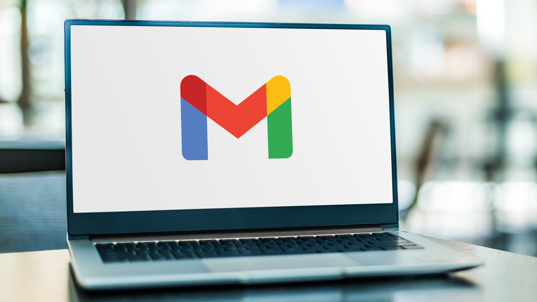 Gmail on a laptop