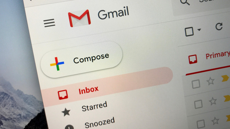 Gmail on web inbox screenshot