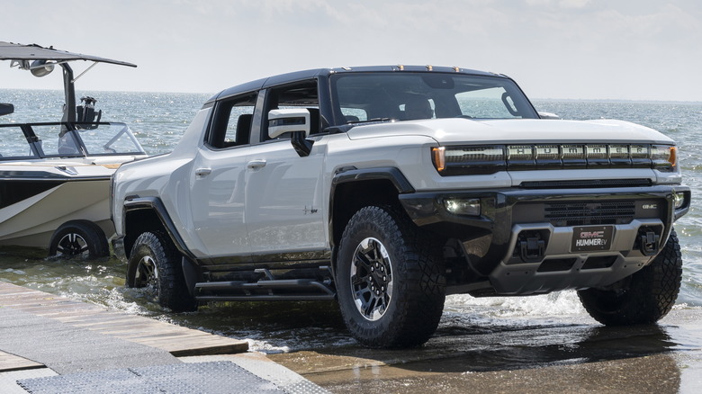 gmc hummer ev towing