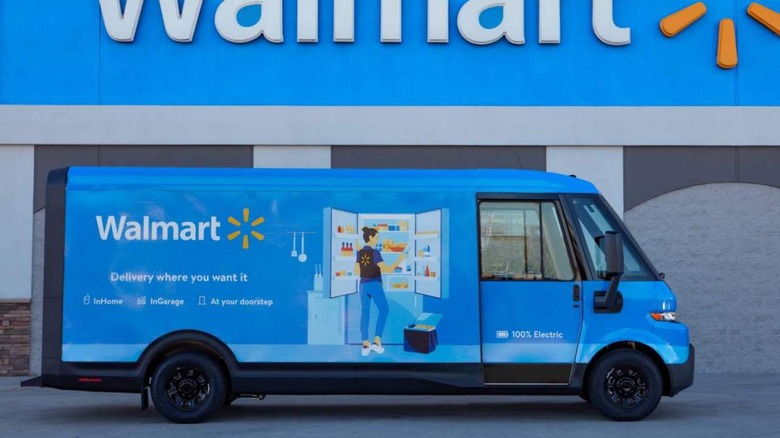 BrightDrop EV with Walmart logo