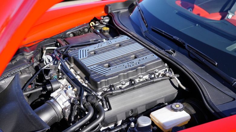 Chevrolet Corvette Z06 LT4 engine bay