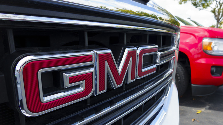 GMC logo on a car.