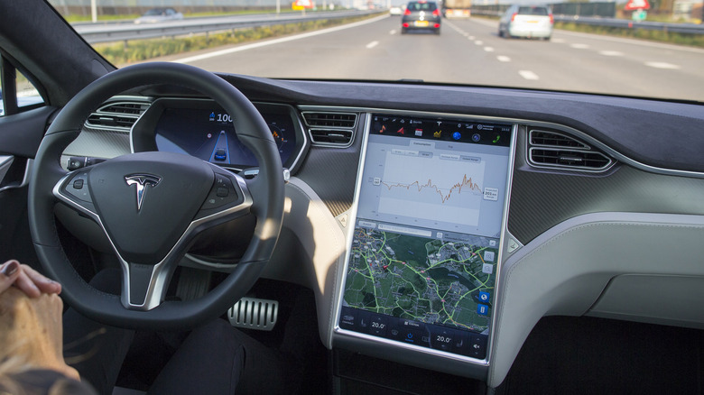 Tesla on autopilot