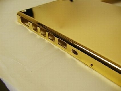 Gold-plated Macbook Pro case