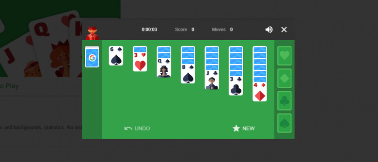 google solitaire