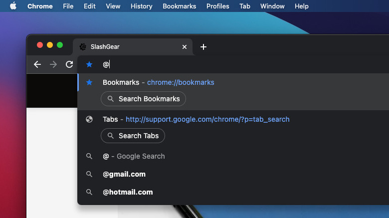 Chrome @ tool mac browser