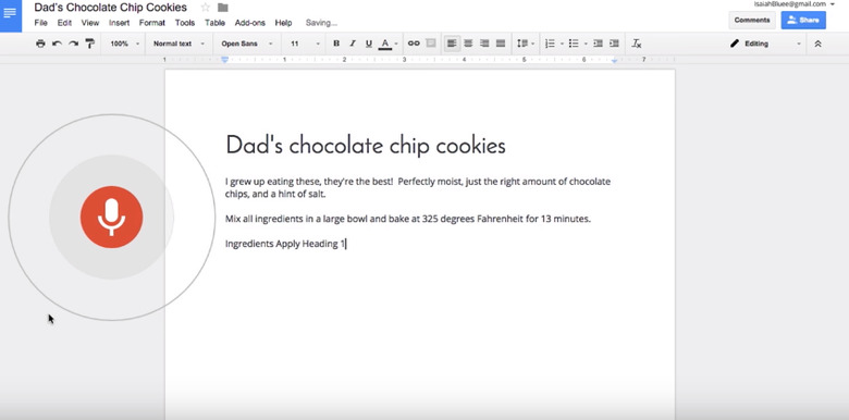 Google Docs now offers voice commands for editing, formatting text