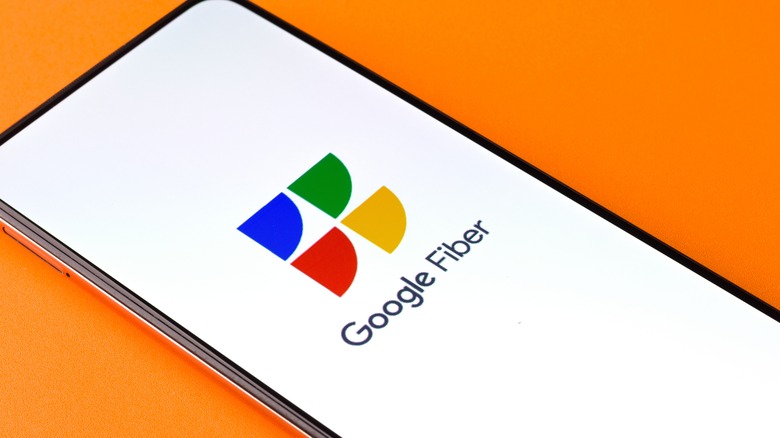 Google Fiber logo smartphone