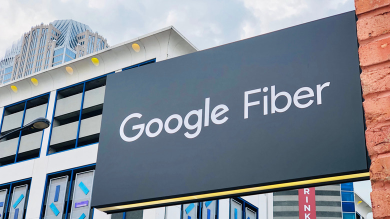 Google Fiber sign