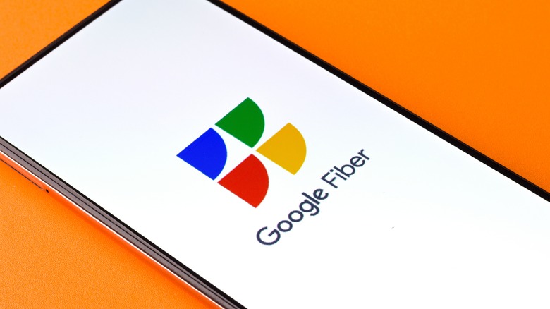 Google Fiber logo smartphone