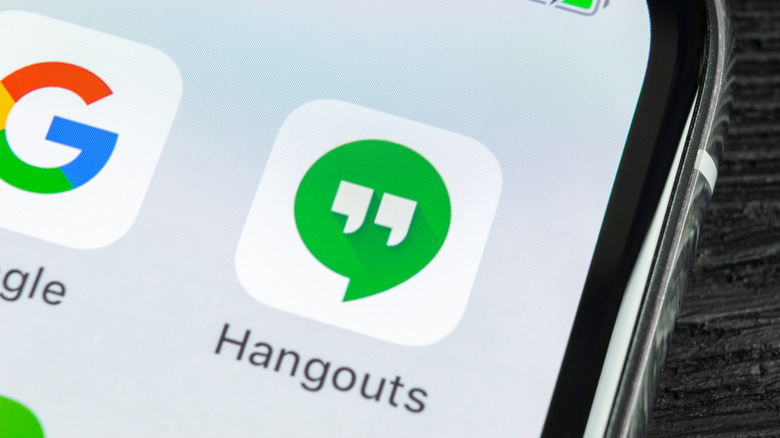 google hangouts app smartphone icon