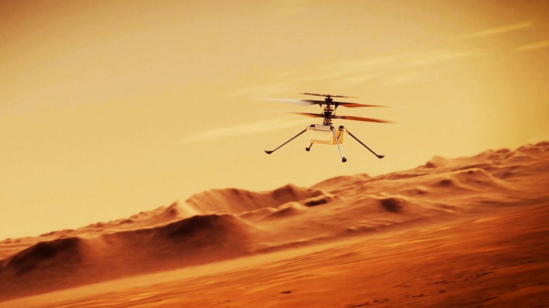 NASA's Ingenuity Helicopter flying 