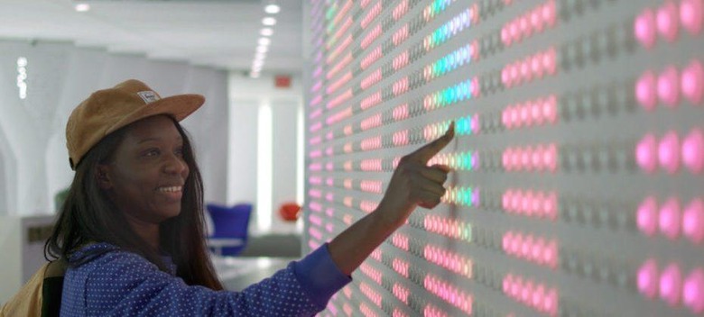 Google installation features 6,000 light-up buttons powered by open-source software