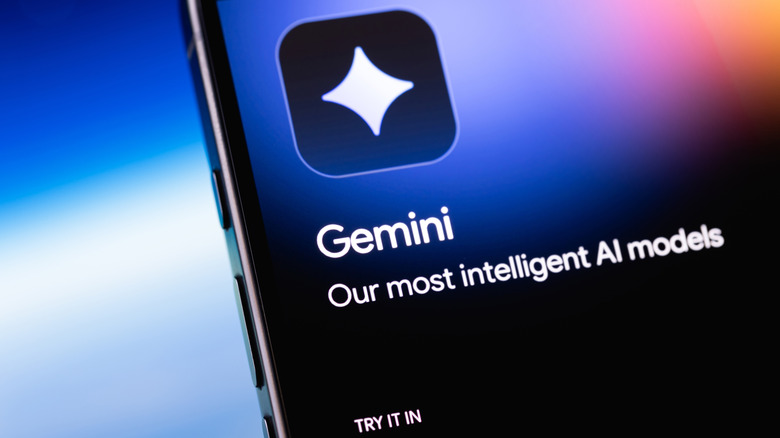 Gemini app icon on a smartphone screen