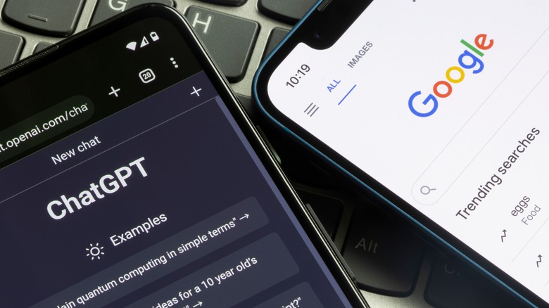 ChatGPT Google Search smartphones