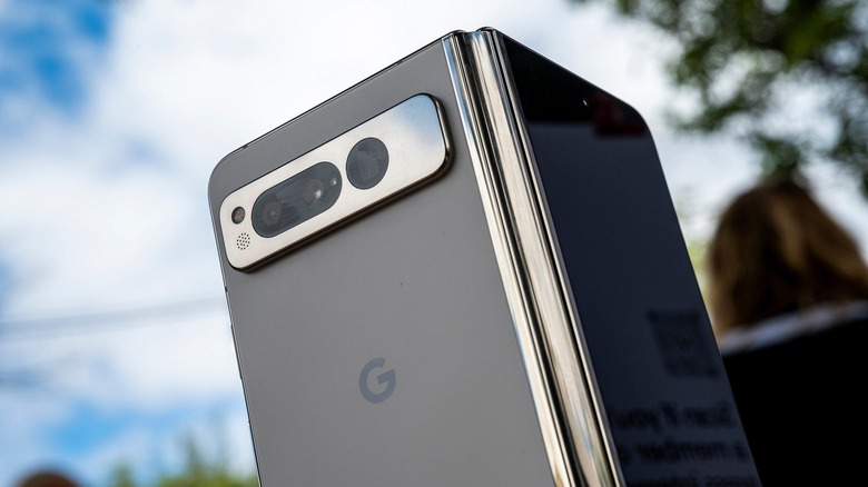 Rear view of the Pixel Fold