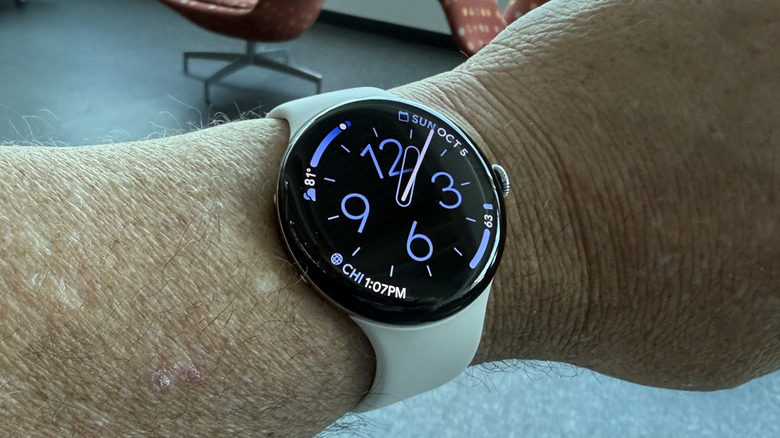 Man wearing a Pixel Watch 4
