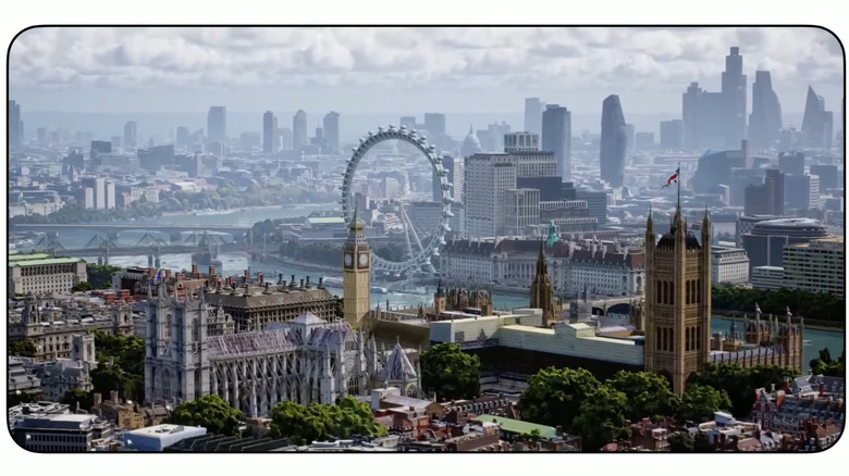 Google Maps Immersive View London skyline