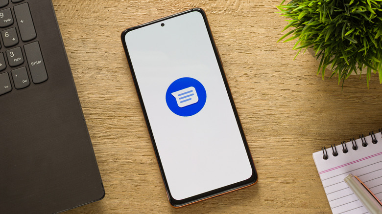 Google Messages icon smartphone