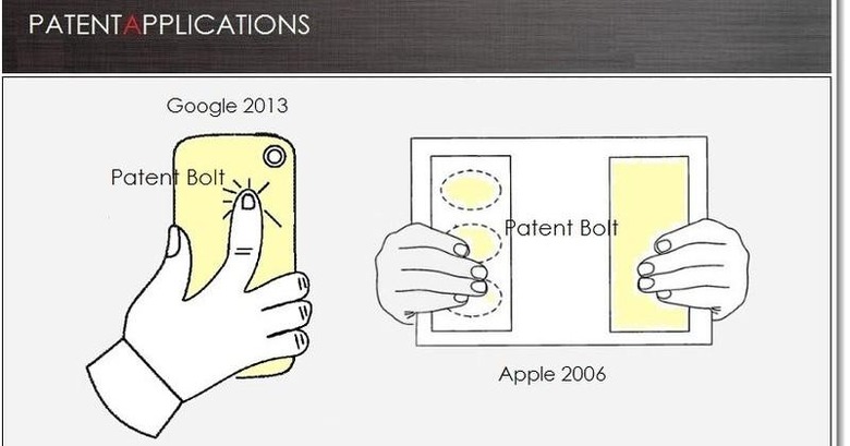 Google patents rear-touch controls 6 years after Apple