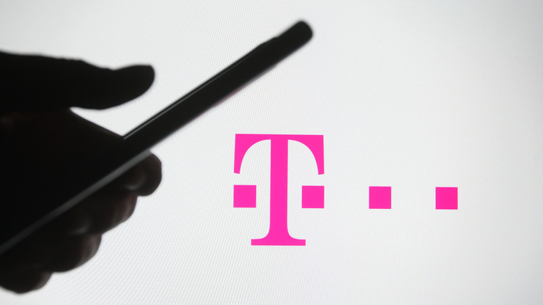 T-Mobile logo on a screen