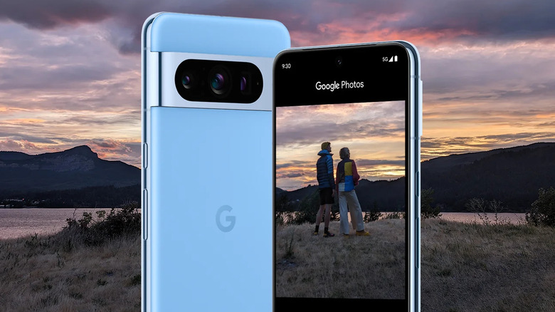 Google Photos shown on a Pixel 8