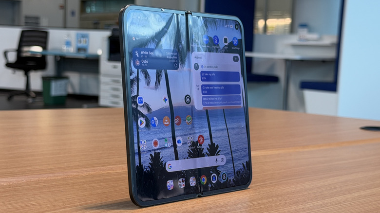 Pixel 11 Pro Fold on a table