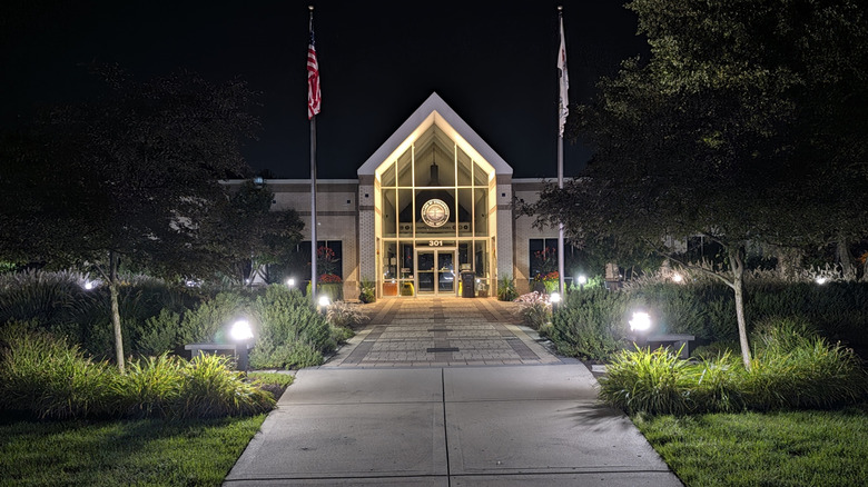 Village Hall at night