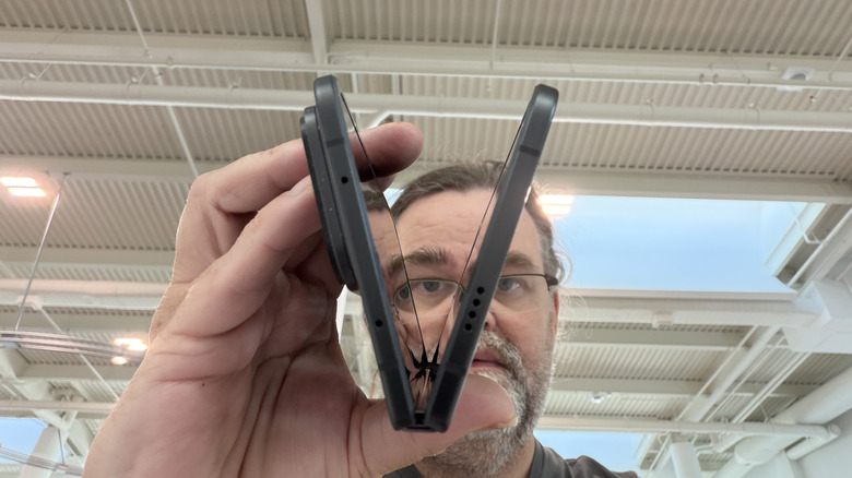 Man holding the Pixel 11 Pro Fold