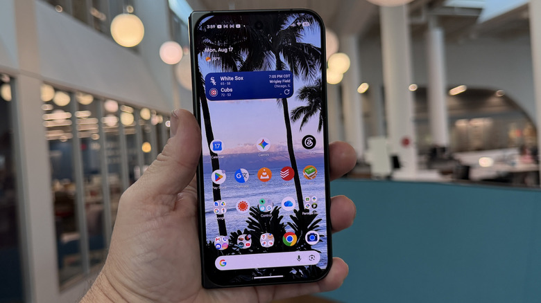 Man holding the Pixel 11 Pro Fold