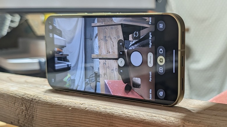 Google Pixel 11 with camera app open.