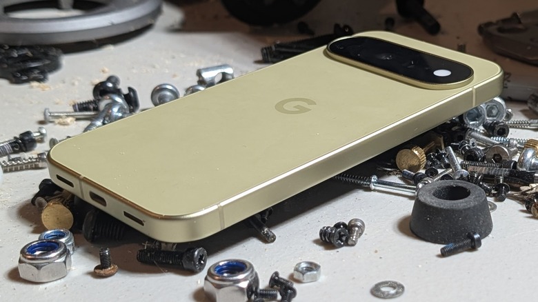 Google Pixel 11 on nuts and bolts.
