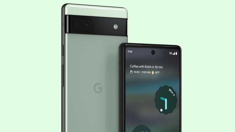 Google Pixel 6a sage green