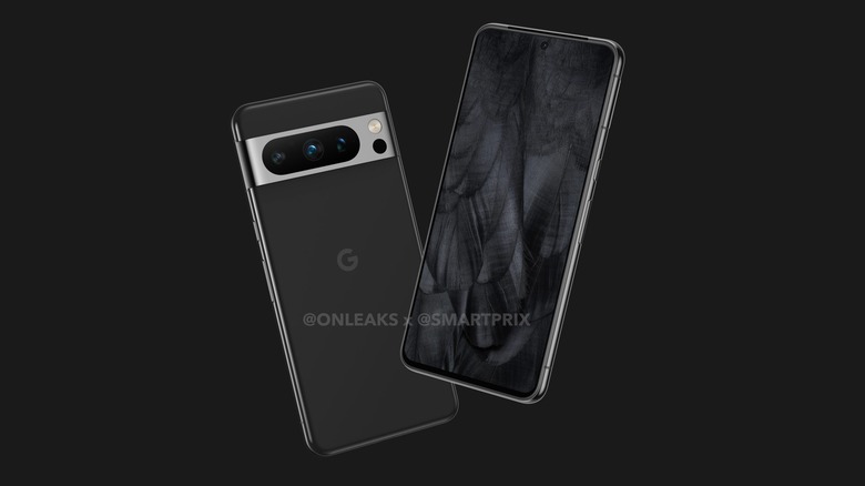 Pixel 8 phones front rear leak