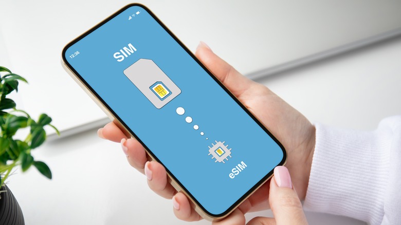 smartphone using eSIM