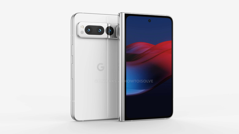 Leaked render of the Google Pixel Fold.