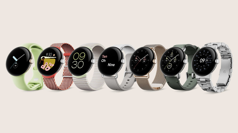 Google Pixel Watch bands colors