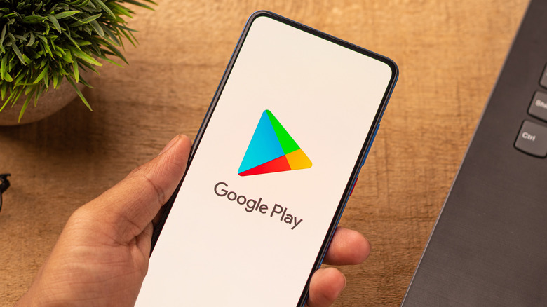 Google Play icon smartphone