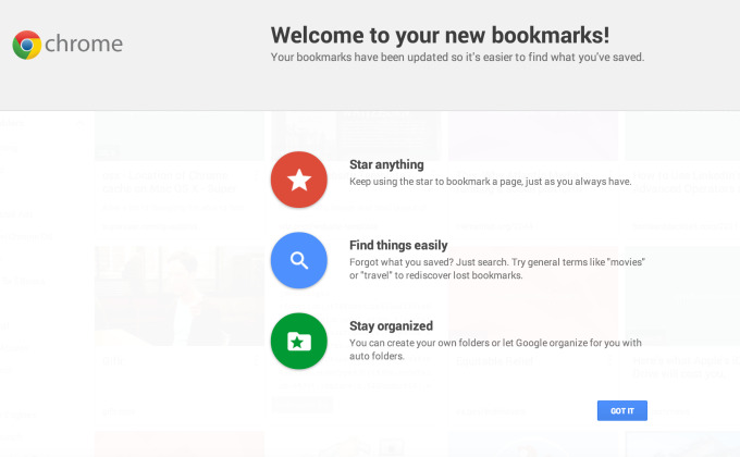 Google Stars quietly released as new Bookmark Manager for Chrome