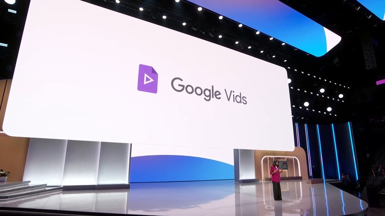 Google Vids on stage