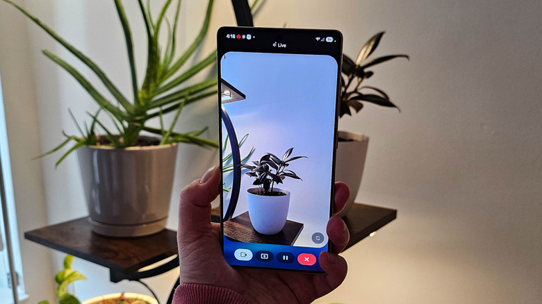 Gemini Live camera sharing on Samsung Galaxy S25 Ultra